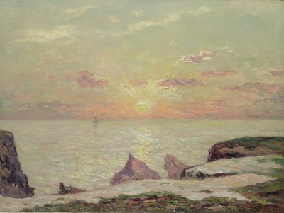 The Cliffs at Belle Ile, 1913 by Maxime Emile Louis Maufra